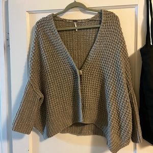 Free people single button sweater